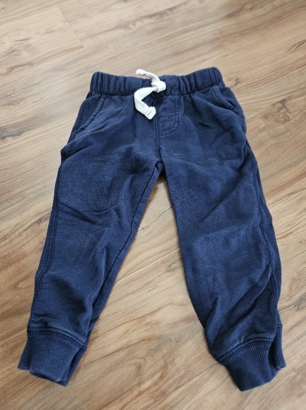 Carter's Navy Jogger Pants with White Drawstring 24 Months